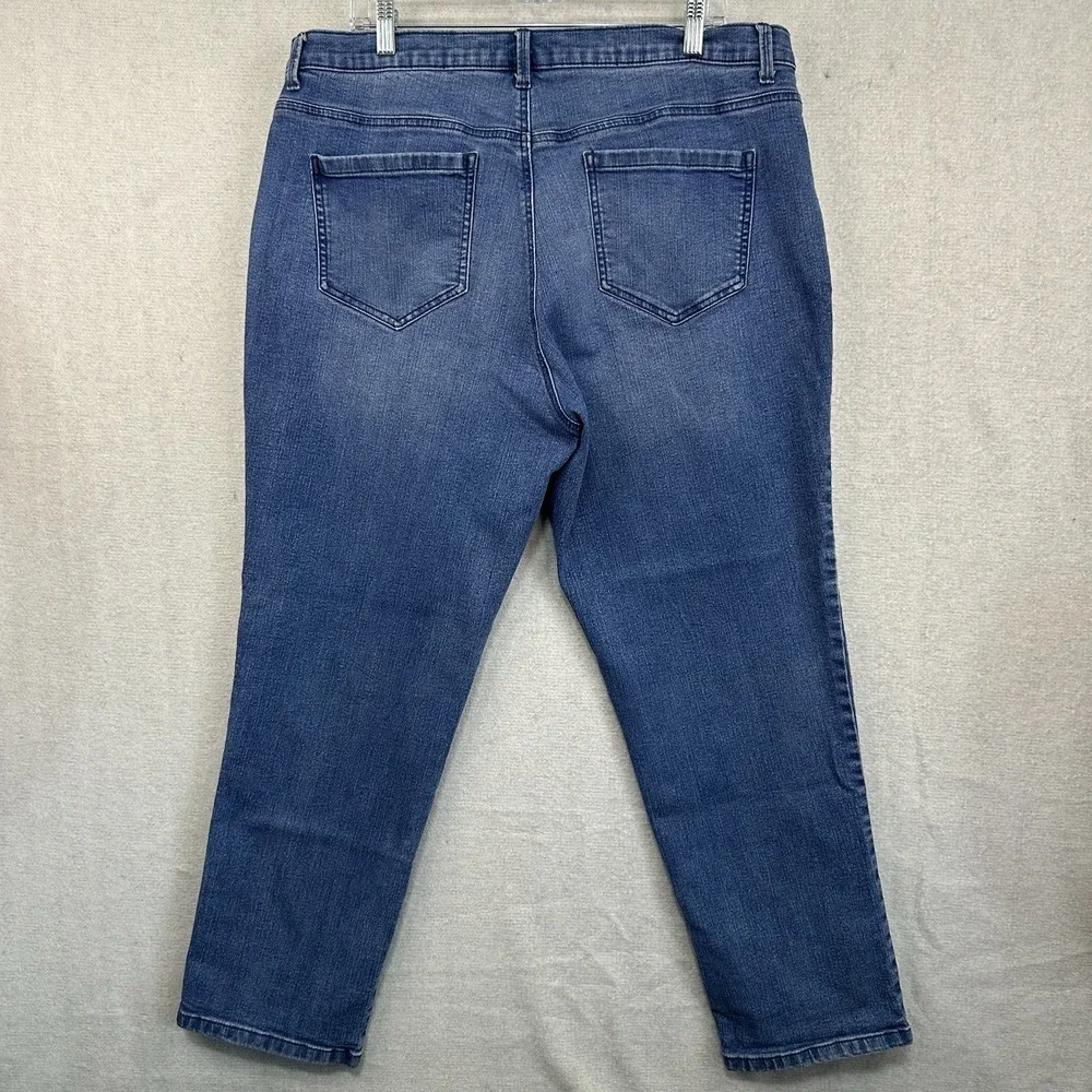 Gloria Vanderbilt Amanda Jeans Women's 16W Denim Stretch 2 Pairs - Picture 9 of 12